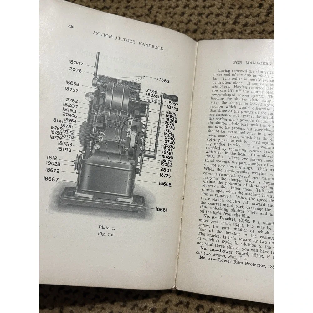 1912 Motion Picture Handbook F.H. Richardson 2nd Edition Silent Film Projection